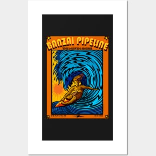 BANZAI PIPELINE NORTH SHORE OAHU HAWAII Posters and Art